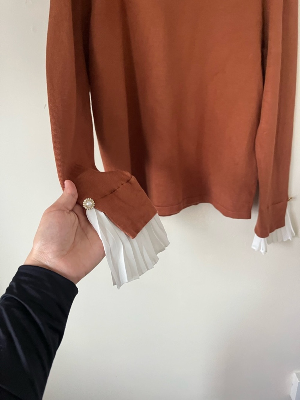 RIO & RIAN rust formal office casual blouse size XL - Picture 3 of 7